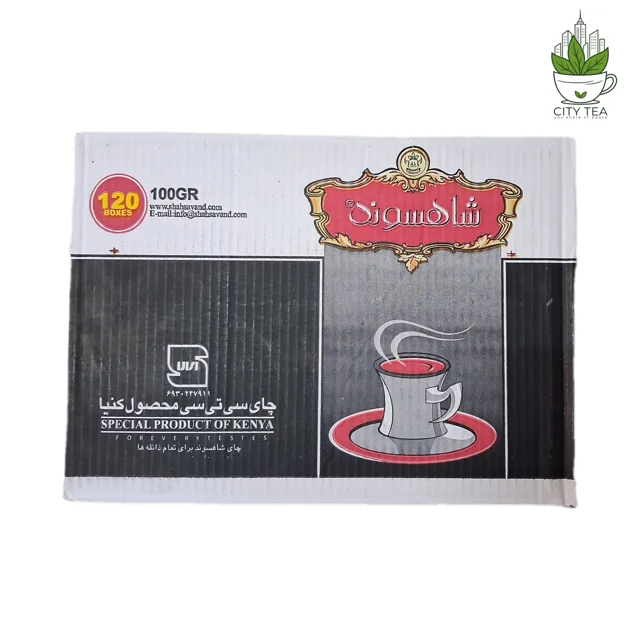کارتن 120 عددی چای سیاه خارجی سی تی سی(کله مورچه) ۱۰۰ گرمی-شاهسوند