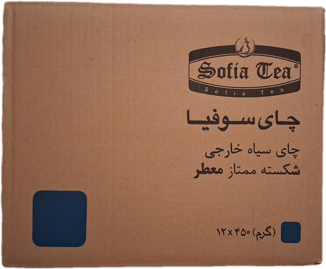 کارتن ۱۲ عددی چای سیاه عطری روزانه 450 گرمی قوطی فلزی-سوفیا
