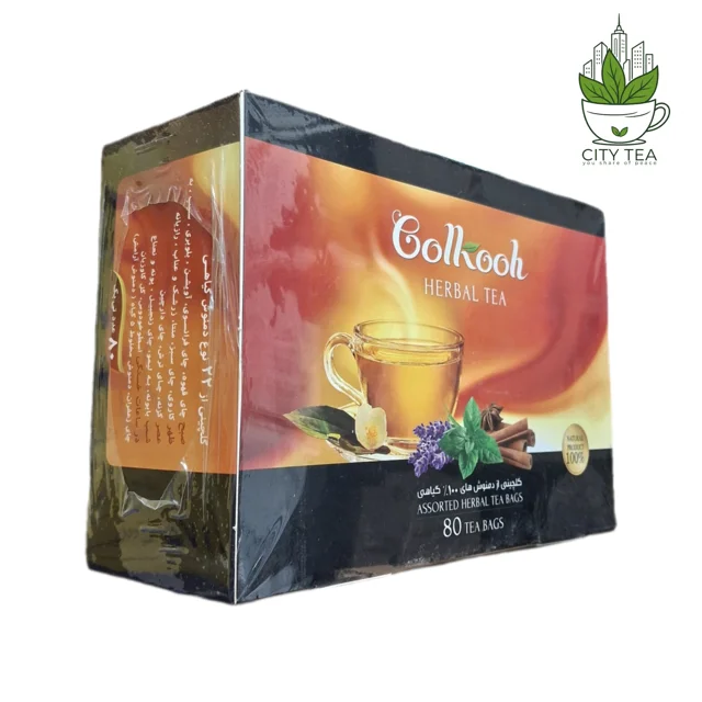 دمنوش مخلوط گلکوه مدل کلاسیک بسته 80 عددی