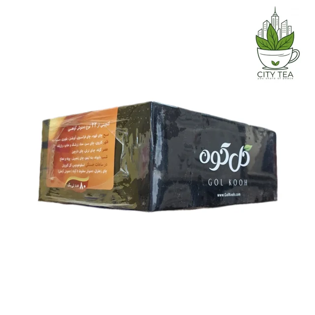 دمنوش مخلوط گلکوه مدل کلاسیک بسته 80 عددی