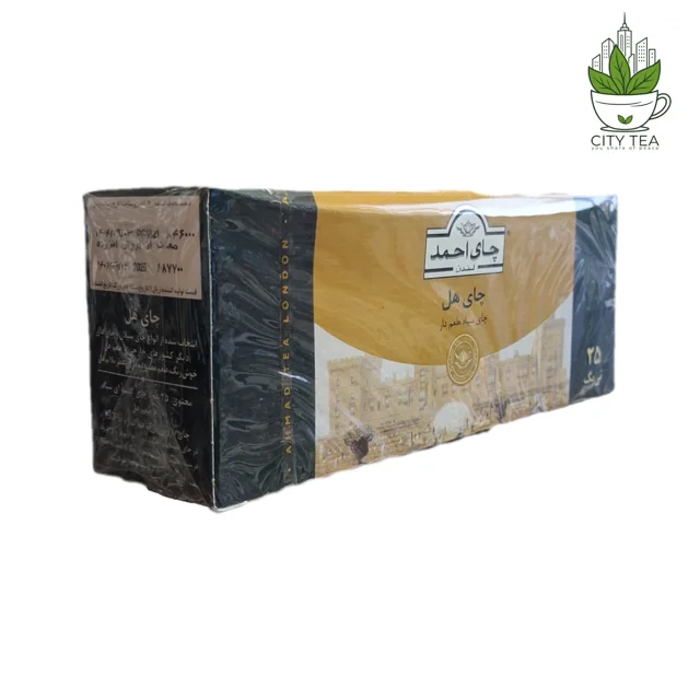چای سیاه کیسه ای با طعم هل احمد-پک 25 عددی