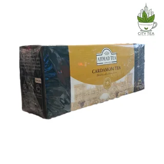 چای سیاه کیسه ای با طعم هل احمد-پک 25 عددی