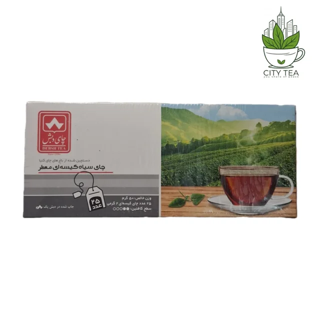 چای سیاه کیسه ای معطر دبش-پک 25 عددی