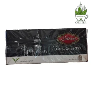 چای سیاه کیسه ای گلستان ارل گری-پک 25 عددی