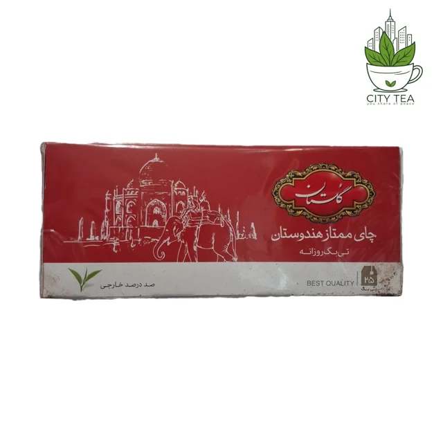 چای کیسه ای ممتاز هندوستان گلستان-پک 25 عددی