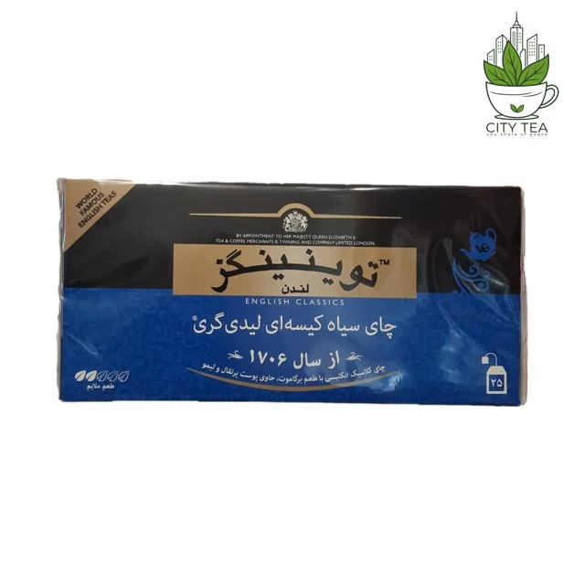 چای سیاه کیسه ای لیدی گری  توینینگز-پک 25 عددی