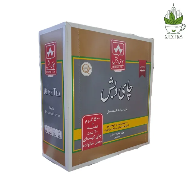 چای سیاه شکسته معطر 500 گرمی-دبش+25 عدد چای کیسه ای