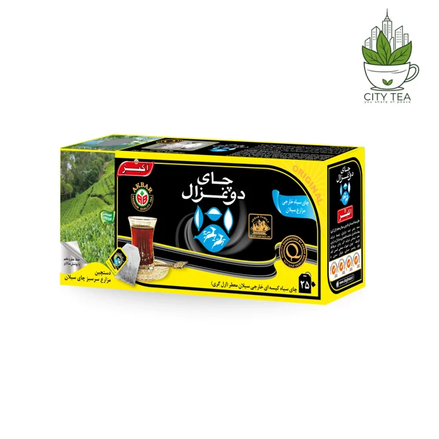 چای سیاه کیسه ای ارل گری دوغزال-پک 25 عددی
