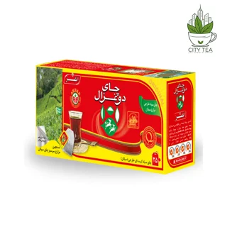 چای سیاه کیسه ای ساده دوغزال-پک 25 عددی