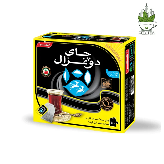چای سیاه کیسه ای ارل گری دوغزال-پک 100 عددی