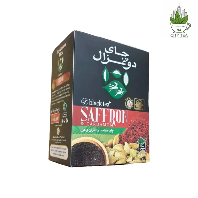 چای ۱۰۰ گرمی هل و زعفران- دوغزال