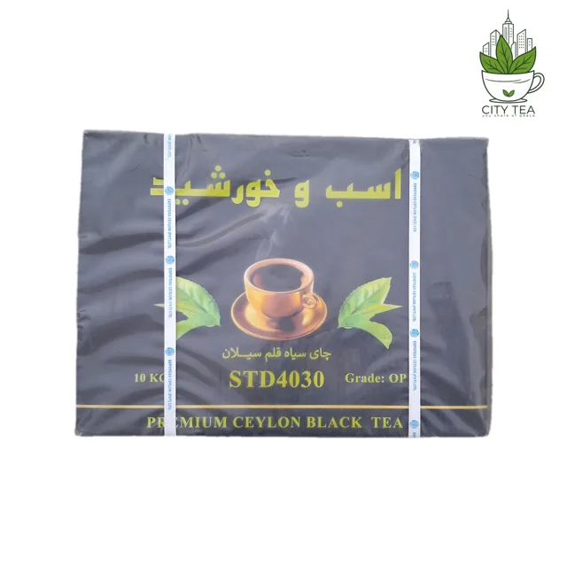 چای قلمی سیلان اسب و خورشید ۱۰ کیلویی ممتاز