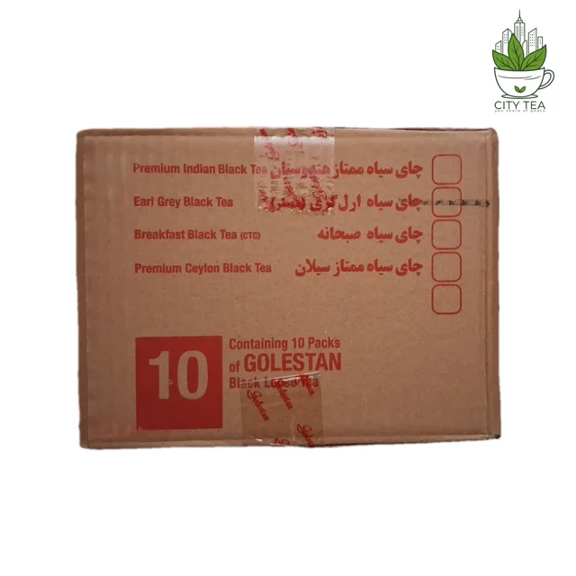 کارتن ۱۰ عددی چای سیاه ارل گری 500 گرمی-گلستان