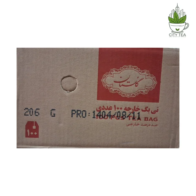 کارتن ۱۲ عددی چای سیاه کیسه ای گلستان ممتاز هندوستان-پک 100 عددی