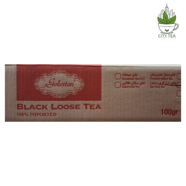 کارتن 25 عددی چای سیاه ارل گری 100 گرمی-گلستان