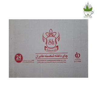 کارتن 24 عددی چای سیاه خالص داخله شکسته 450گرمی-طابران شاهسوند