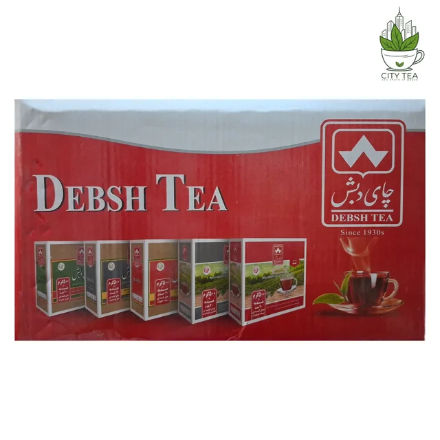 کارتن 12 عددی چای سیاه شکسته معطر 500 گرمی-دبش+25 عدد چای کیسه ای